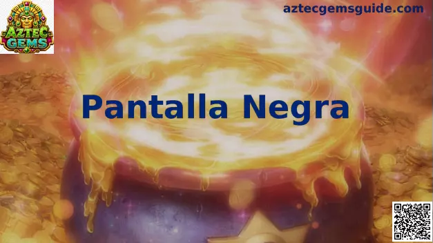 Interfaz de error de Pantalla Negra en el juego Aztec Gems