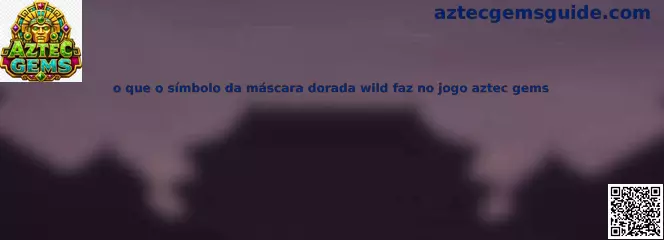 Máscara dorada Wild en Aztec Gems