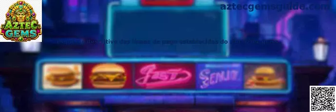 Esquema de líneas de pago establecidas del slot Aztec Gems