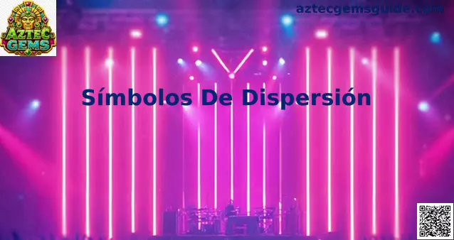 Símbolos de dispersión en una tragamonedas con temática de gemas aztecas